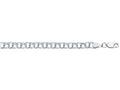 Finejewelers 14 Kt White Gold 7 Inch Bright Cut Double Link Charm Bracelet With Lobster Clasp