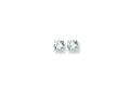 Finejewelers 14 Kt White Gold 6.0mm Round Faceted Cubic Zirconia Stud Earring