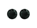 Finejewelers 14 Kt White Gold 6.0mm Round Faceted Black Cubic Zirconia Stud Earring