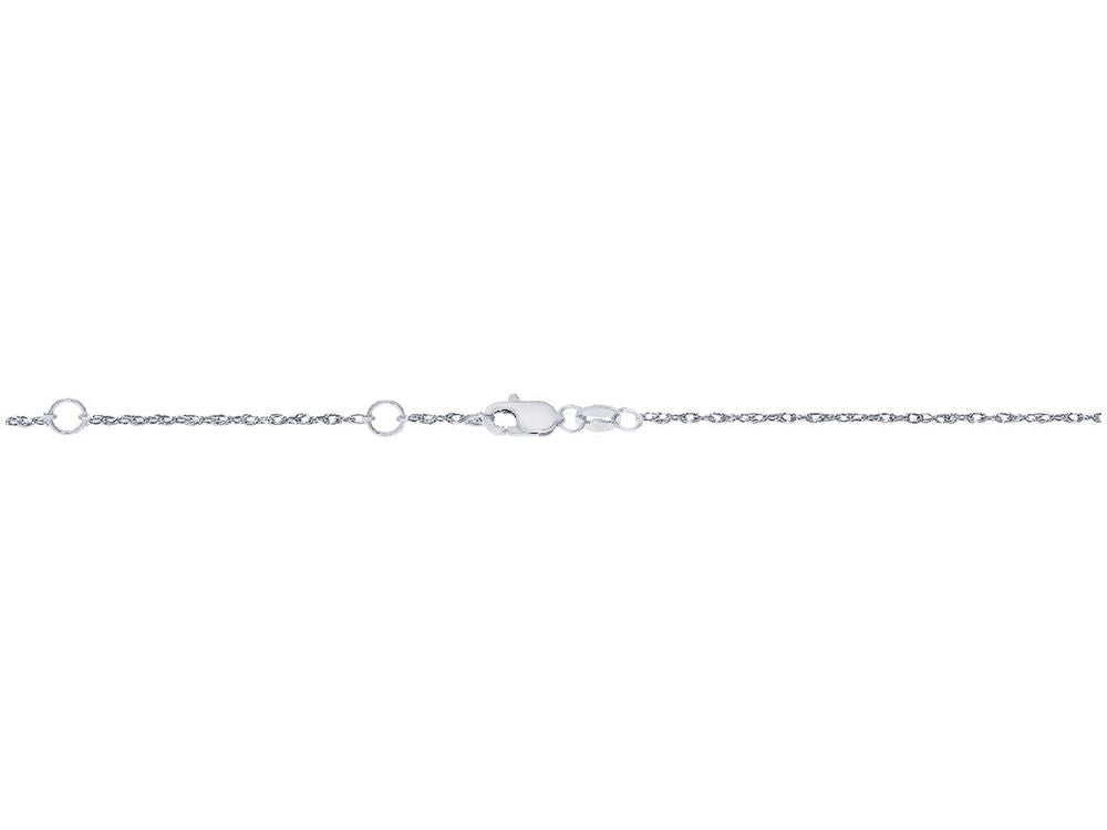 Finejewelers 14 Kt White Gold 18 Inch Imagebased-tbr Extenders At 16 Inch and 17 Inch Loose Rope Chain Necklace Spr