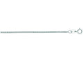 Finejewelers 14 Kt White Gold 16 Inch 1.0mm Foxtail Chain Necklace With Lobster Clasp