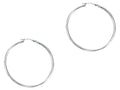 Finejewelers 14 Kt White Gold 1.5x30mm Round Tube Hoop Earring