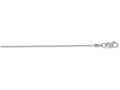 Finejewelers 14 Kt White Gold 16 Inch 0.9mm Bright Cut Round Snake Chain Necklace With Lobster Clasp