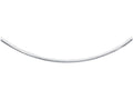 Finejewelers 14 Kt White Gold 16 Inch 4.4mm Bright Cut Classic Omega Necklace With Box Catch