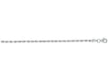 Finejewelers 14 Kt White Gold 7 Inch 2.5mm Solid Bright Cut Royal Rope Bracelet Chain With Lobster Clasp