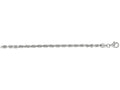 Finejewelers 14 Kt White Gold 7 Inch 3.0mm Solid Bright Cut Royal Rope Bracelet Chain With Lobster Clasp