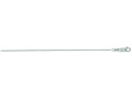 Finejewelers 14 Kt White Gold 18 Inch 0.5mm Round Cable Chain Necklace With Lobster Clasp