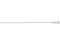 Finejewelers 14 Kt White Gold 16 Inch 0.8mm Bright Cut Singapore Chain Necklace With Spring Ring Clasp