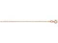 Finejewelers 10 Kt Rose Gold 18 Inch Carded 5r Pendant Chain Necklace.