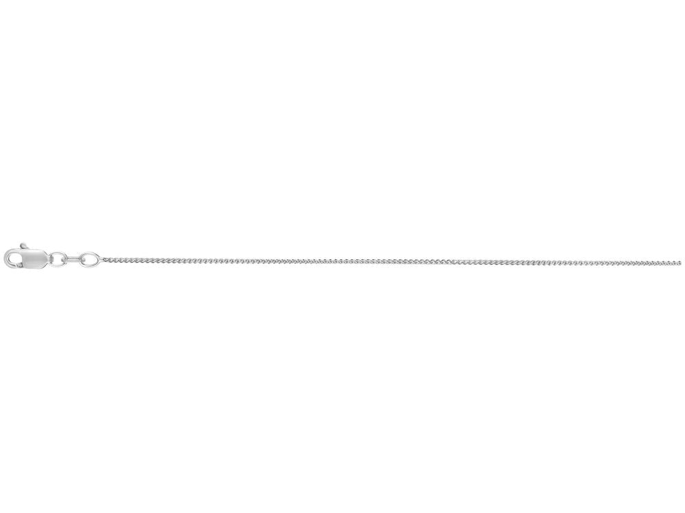 Finejewelers 10 Kt White Gold 18 Inch 0.6mm Round Wheat Chain Necklace with Lobster Clasp