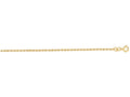 Finejewelers 10 Kt Yellow Gold 16 Inch 1.25mm Shiny Solid Bright Cut Royal Rope Chain Spring Ring Clasp