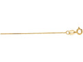 Finejewelers 10 Kt Yellow Gold 18 Inch 0.8mm Bright Cut Cable Chain With Lobster Clasp
