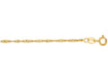 Finejewelers 10 Kt Yellow Gold 18 Inch 1.5mm Classic Singapore Chain With Lobster Clasp