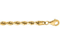 Finejewelers 10 Kt Yellow Gold 18 Inch 4.0mm Shiny Solid Bright Cut Royal Rope Chain With Lobster Clasp