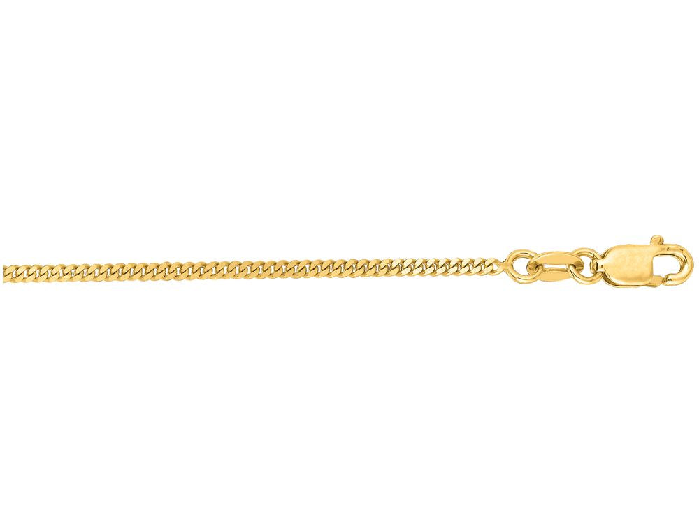 Finejewelers 10 Kt Yellow Gold 18 Inch 1.50mm Bright Cut Gourmette Chain With Lobster Clasp