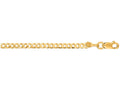 Finejewelers 10 Kt Yellow Gold 20 Inch 2.8mm Bright Cut Comfort Curb Chain With Lobster Clasp