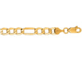 Finejewelers 10 Kt Yellow Gold 18 Inch 5.40mm Bright Cut Figaro Lite Link With Lobster Clasp