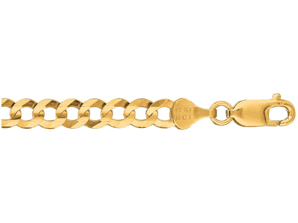 Finejewelers 10 Kt Yellow Gold 20 Inch 5.70mm Bright Cut Comfort Curb Chain With Lobster Clasp