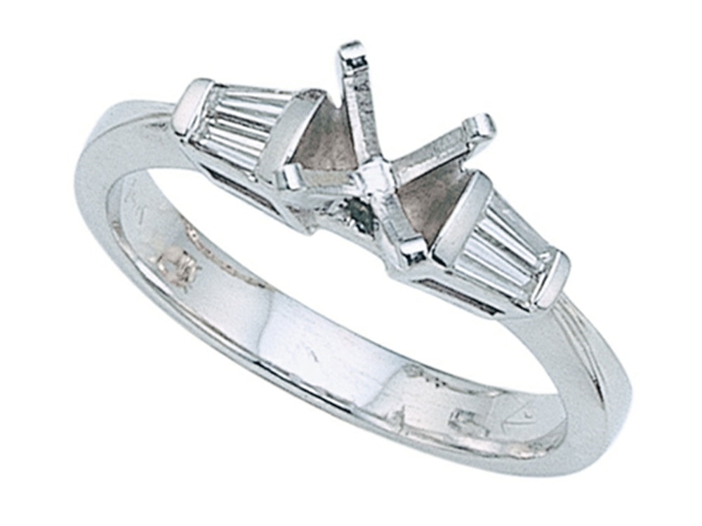 Finejewelers Baguette Diamonds Engagement Ring
