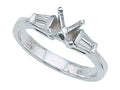 Finejewelers Baguette Diamonds Engagement Ring