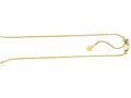 Finejewelers 925 Sterling Silver 22 Inch Yellow Finish 1.4mm Adjustable Box Chain Lobster Clasp