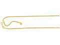 Finejewelers 925 Sterling Silver 22 Inch Yellow Finish 1.5mm Adjustable Sparkle Chain Lobster Clasp
