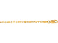 Finejewelers 14 Kt Yellow Gold 18 Inch 1.5mm Bright Cut Bead Chain With Lobster Clasp