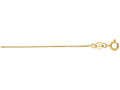 Finejewelers 14 Kt Yellow Gold 16 Inch 0.6mm Shiny Classic Box Chain With Spring Ring Clasp
