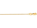 Finejewelers 14 Kt Yellow Gold 18 Inch 0.7mm Shiny Classic Box Chain With Lobster Clasp