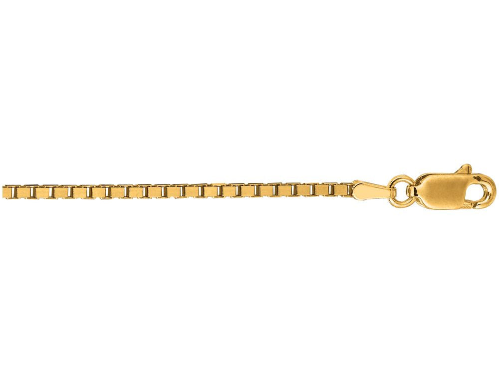 Finejewelers 14 Kt Yellow Gold 20 Inch 1.6mm Shiny Classic Box Chain With Lobster Clasp