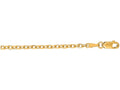 Finejewelers 14 Kt Yellow Gold 18 Inch 2.3mm Bright Cut Cable Link Chain With Lobster Clasp