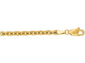 Finejewelers 14 Kt Yellow Gold 20 Inch 4.0mm Bright Cut Cable Link Chain With Lobster Clasp
