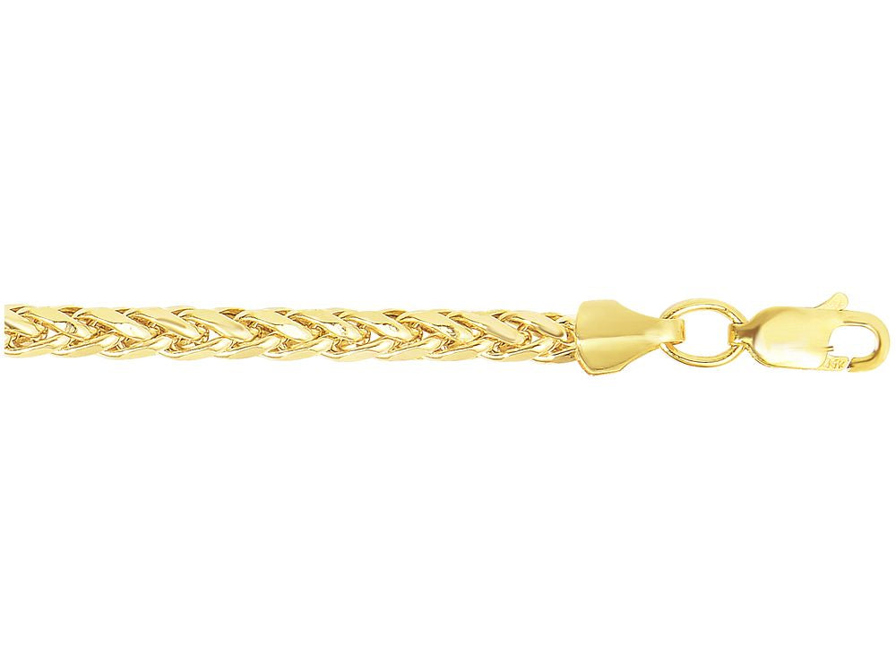 Finejewelers 14 Kt Yellow Gold 20 Inch 3.15mm Bright Cut Lite Franco Necklace With Lobster Clasp