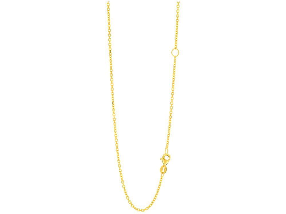 Finejewelers 14 Kt Yellow Gold 20 Inch 1.5mm Bright Cut Classic Cable Chain Lobster Clasp With Extender