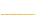 Finejewelers 14 Kt Yellow Gold 20 Inch 4.5mm Light Semi-solid Miami Cuban Bracelet With Lobster Clasp