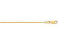 Finejewelers 18 Kt Yellow Gold 18 Inch 1.1mm Bright Cut Cable Chain With Lobster Clasp