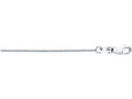 Finejewelers 18 Kt White Gold 18 Inch 0.6mm Classic Cut Box Chain With Lobster Clasp.