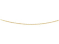 Finejewelers 14 Kt Yellow Gold 18 Inch 2.5mm Bright Cut Oval Texturedd Link Chain With Lobster Clasp