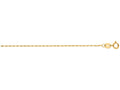 Finejewelers 14 Kt Yellow Gold 18 Inch 1.0mm Bright Cut Lumina Pendant Necklace Chain With Lobster Clasp