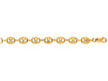 Finejewelers 14 Kt Yellow Gold 18 Inch 6.9mm Bright Cut Puffeded Mariner Chain With Fancy Lobster Clasp
