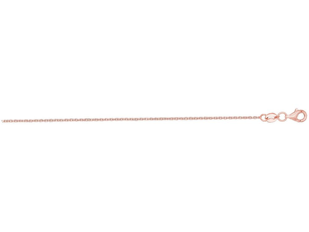 Finejewelers 14 Kt Rose Gold 14k 18 Inch 1.1mm Classic Cable Chain With L Obster Clasp