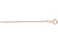 Finejewelers 14 Kt Rose Gold 14k 18 Inch 1.0mm Bright Cut Singapore Chain With Spring Ring Clasp