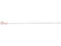 Finejewelers 14 Kt Rose Gold 18 Inch 0.9mm Bright Cut Spring Ring Classic Cable Chain Spring Ring Clasp