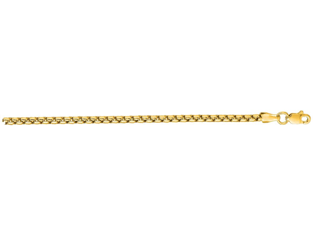 Finejewelers 14 Kt Yellow Gold 20 Inch 2.75mm Shiny Round Box Chain With Lobster Clasp