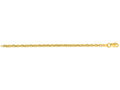 Finejewelers 14 Kt Yellow Gold 20 Inch 3.0mm Bright Cut Forsantina Chain With Lobster Clasp