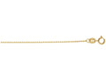 Finejewelers 14 Kt Yellow Gold 18 Inch 1mm Non-bright Cut Shiny Bead Bead Chain With Lobster Clasp