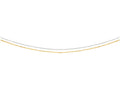 Finejewelers 14 Kt Yellow Gold 18 Inch Yellow Gold+ White Gold Double Strand Bright Cutable Chain Lob St