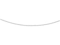 Finejewelers 14 Kt White Gold 18 Inch 2.5mm Bright Cut Oval Texturedd Link Chain With Lobster Clasp