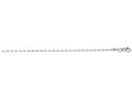 Finejewelers 14 Kt White Gold 18 Inch 1.0mm Bright Cut Lumina Pendant Necklace Chain With Lobster Clasp