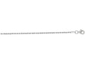 Finejewelers 14 Kt White Gold 16 Inch 1.5mm Shiny Solid Bright Cut Royal Rope Chain With Lobster Clasp